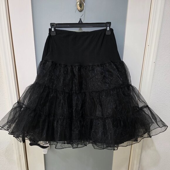 Grace Karin Dresses & Skirts - Grace Karen Black Layered Tulle Skirt Size Large Party Underskirt